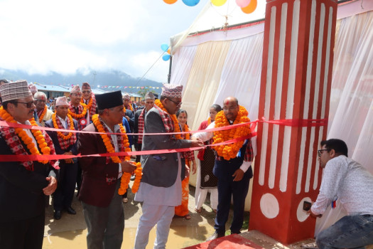 भारत सरकारको सहयोगमा निर्मित उच्च प्रभाव सामुदायिक विकास परियोजना हस्तान्तरण